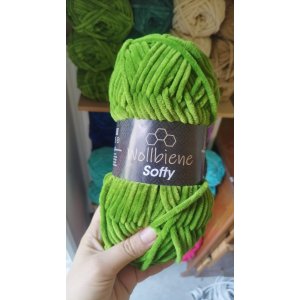 Softy Wollbiene - Vert grenouille 34