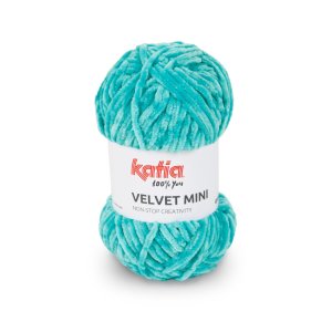 Velvet Mini Katia - Bleu d'eau - 208