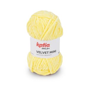 Velvet Mini Katia - jaune pastel-201