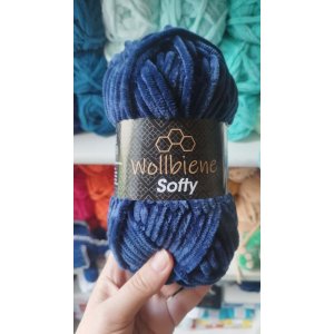 Softy Wollbiene - Bleu foncé 18